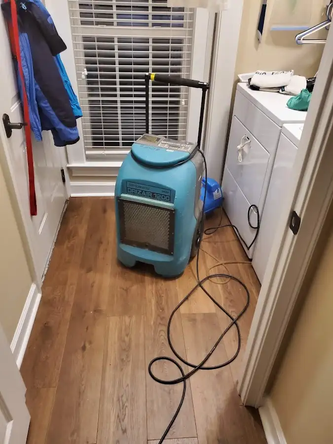 Commercial dehumidifier deployed for Flood Damage Cleanup in West Bend